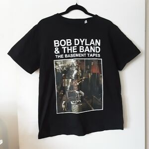 Bob Dylan & The Band Black Graphic T-Shirt Unisex